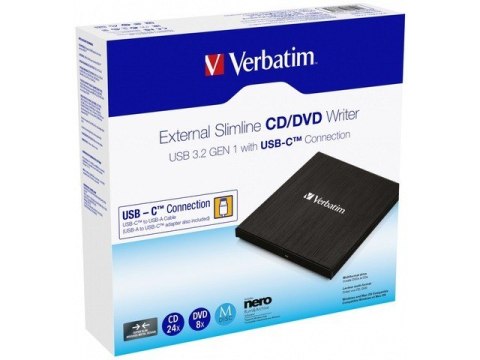 Nagrywarka CD/DVD RW USB-C 3.2 slim Nagrywarka CD/DVD RW USB-C 3.2 slim