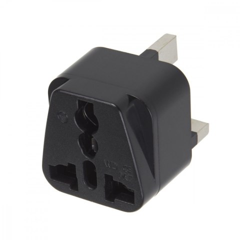 Adapter gniazdo EU na wtyk UK MCE154 Czarny Adapter gniazdo EU na wtyk UK MCE154 Czarny
