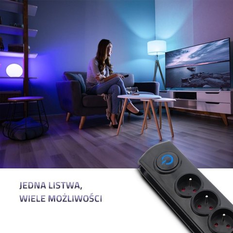 Listwa antyprzepięciowa | 6 gniazd | 5m Listwa antyprzepięciowa | 6 gniazd | 5m