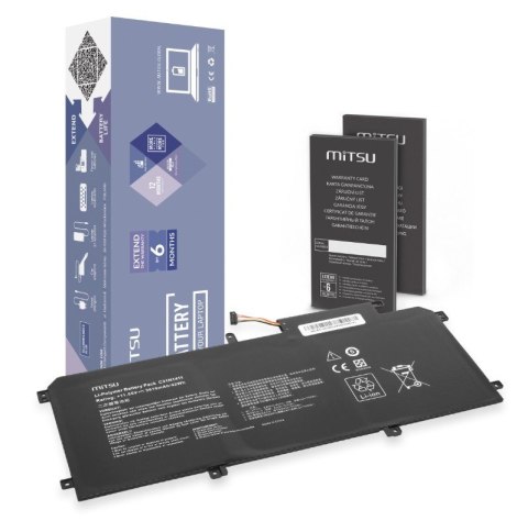 Bateria C31N1411 Asus Zenbook UX305 U305F U305FA UX305CA UX305FA 3610 mAh (42 Wh) 11.55V Bateria C31N1411 Asus Zenbook UX305 U305F U305FA UX305CA UX305FA 3610 mAh (42 Wh) 11.55V