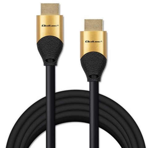 Kabel HDMI v2.1 Ultra High Speed 8K | 60Hz | 26AWG | 5m Złoty Kabel HDMI v2.1 Ultra High Speed 8K | 60Hz | 26AWG | 5m Złoty