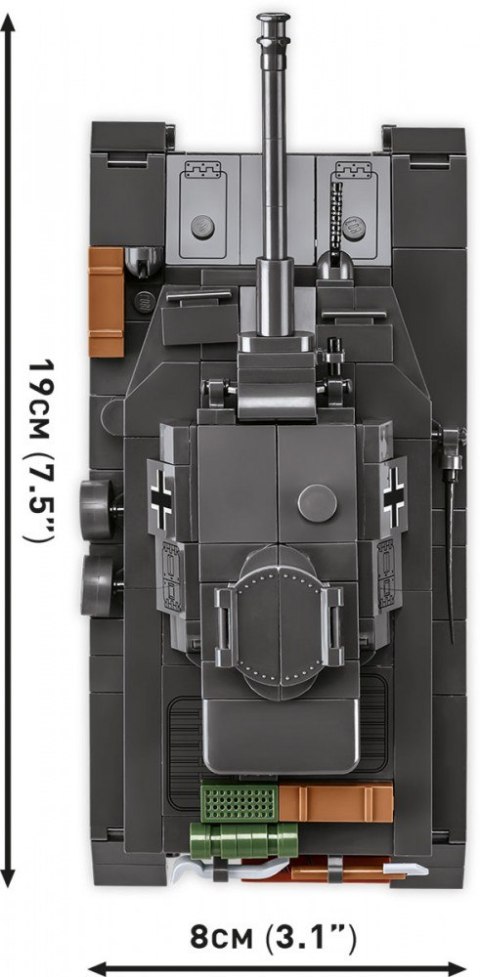 Klocki Panzerkampfwagen IV Ausf. G 643 klocków