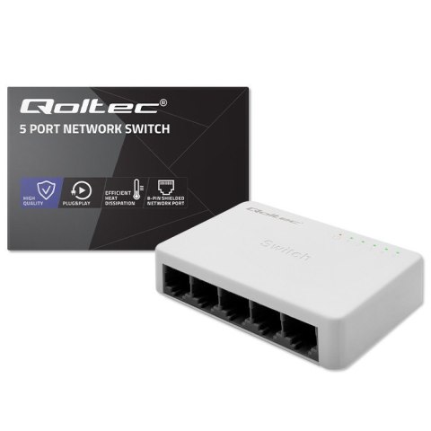 SWITCH przełącznik sieciowy 5 x port RJ45 | 100Mbps | Fast Ethernet| LAN SWITCH przełącznik sieciowy 5 x port RJ45 | 100Mbps | Fast Ethernet| LAN