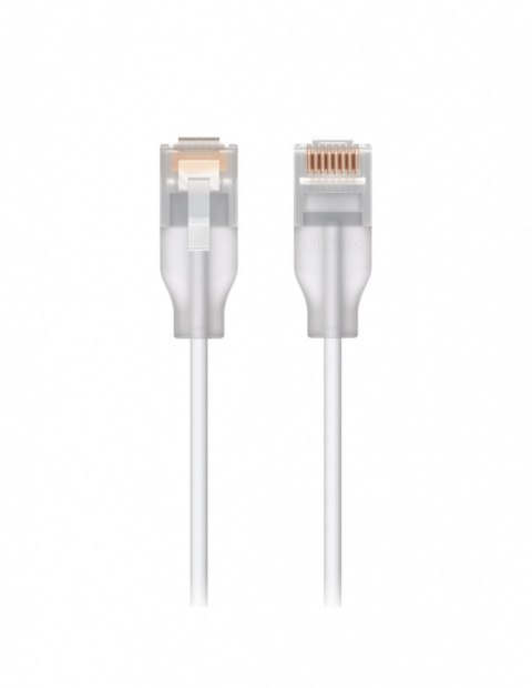Kabel sieciowy UACC-Cable-Patch-EL-0.3M-W półprzezroczysty, biały 0,3m, Cat6 Kabel sieciowy UACC-Cable-Patch-EL-0.3M-W półprzezroczysty, biały 0,3m, Cat6