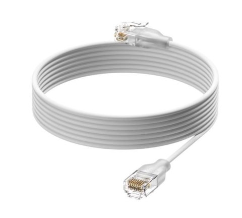 Kabel sieciowy UACC-Cable-Patch-EL-0.3M-W półprzezroczysty, biały 0,3m, Cat6 Kabel sieciowy UACC-Cable-Patch-EL-0.3M-W półprzezroczysty, biały 0,3m, Cat6