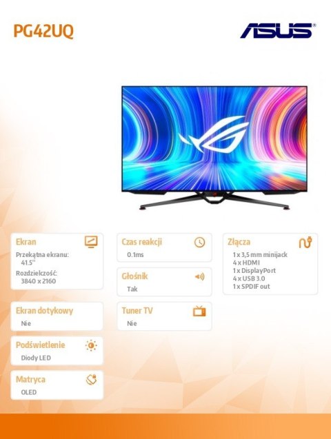 Monitor gamingowy 42 cale PG42UQ Monitor gamingowy 42 cale PG42UQ