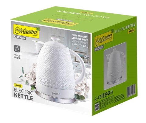 Ceramiczny czajnik elektryczny 1,5l 1500W MR-073 Ceramiczny czajnik elektryczny 1,5l 1500W MR-073