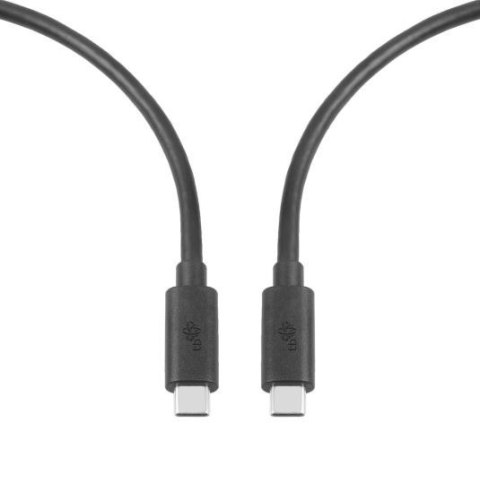 Kabel USB C-USB C 2m 60W 5Gbps USB 3.1 czarny Kabel USB C-USB C 2m 60W 5Gbps USB 3.1 czarny