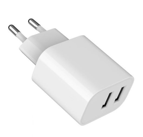Ładowarka USB-Ax2 2.4A biała Ładowarka USB-Ax2 2.4A biała