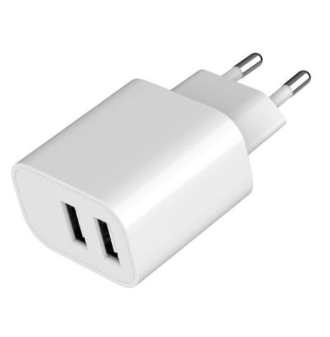 Ładowarka USB-Ax2 2.4A biała Ładowarka USB-Ax2 2.4A biała