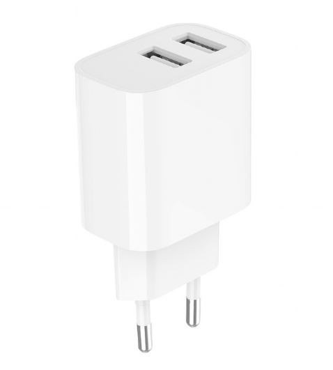 Ładowarka USB-Ax2 2.4A biała Ładowarka USB-Ax2 2.4A biała