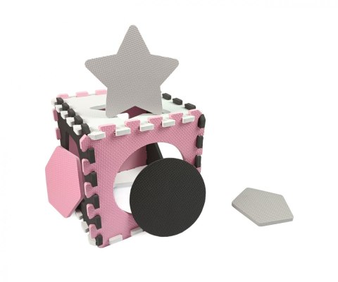 Mata piankowa puzzle Jolly Pink Grey Mata piankowa puzzle Jolly Pink Grey