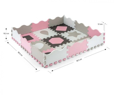 Mata piankowa puzzle Jolly Pink Grey Mata piankowa puzzle Jolly Pink Grey