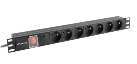Listwa zasilająca Rack PDU 19" 1U 16A 7X 230V PL 2m czarna Listwa zasilająca Rack PDU 19" 1U 16A 7X 230V PL 2m czarna