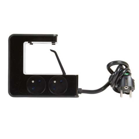 Przedłużacz klip 4x2P+Z +2USB Czarny 1,5m Przedłużacz klip 4x2P+Z +2USB Czarny 1,5m