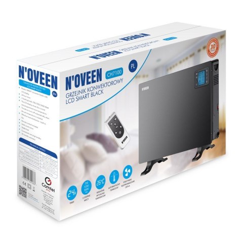Grzejnik konwektorowy CH7100 LCD smart Czarny Grzejnik konwektorowy CH7100 LCD smart Czarny