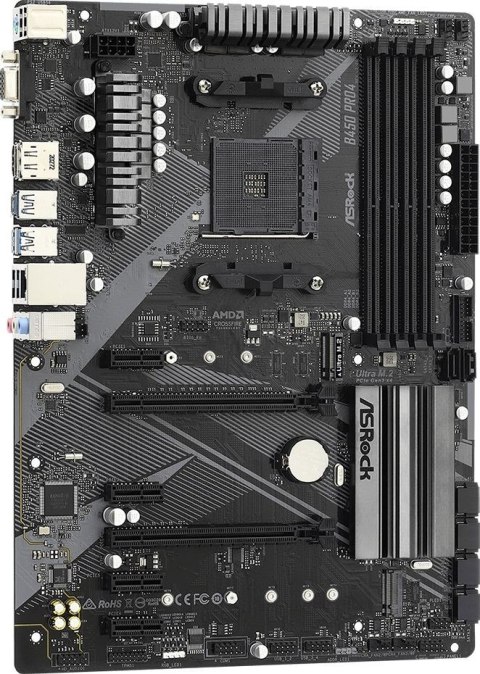 Płyta główna B450 PRO4 R2.0 AM4 4DDR4 DP/HDMI M.2 USB3.2 ATX Płyta główna B450 PRO4 R2.0 AM4 4DDR4 DP/HDMI M.2 USB3.2 ATX