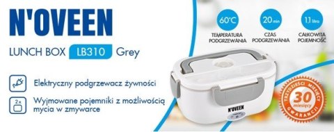 Podgrzewany pojemnik na żywność Lunch Box LB310 Szary Podgrzewany pojemnik na żywność Lunch Box LB310 Szary