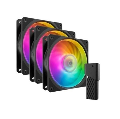 Zestaw wentylatorów Mobius 120P ARGB 3-pak czarny Zestaw wentylatorów Mobius 120P ARGB 3-pak czarny