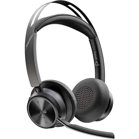 Zestaw słuchawkowy Voyager Focus 2 certyfikatem Microsoft Teams USB-C-C z podstawką ładującą, przejściówka USB-C/A 9T9J6AA Zestaw słuchawkowy Voyager Focus 2 certyfikatem Microsoft Teams USB-C-C z podstawką ładującą, przejściówka USB-C/A 9T9J6AA