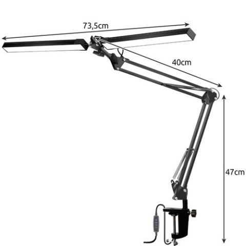 Lampka biurkowa kreślarska Izoxis 24223 Izoxis