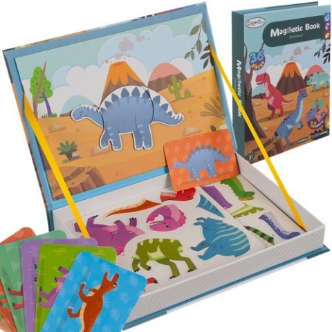 Układanka magnetyczna- dinozaury 24730 Kruzzel Układanka magnetyczna- dinozaury 24730 Kruzzel