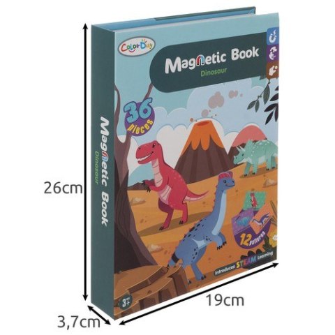 Układanka magnetyczna- dinozaury 24730 Kruzzel Układanka magnetyczna- dinozaury 24730 Kruzzel