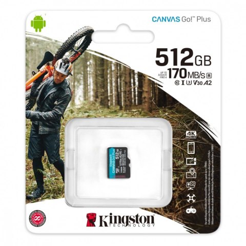 Karta pamięci microSD 512GB Canvas Go Plus 170/90MB/s Karta pamięci microSD 512GB Canvas Go Plus 170/90MB/s