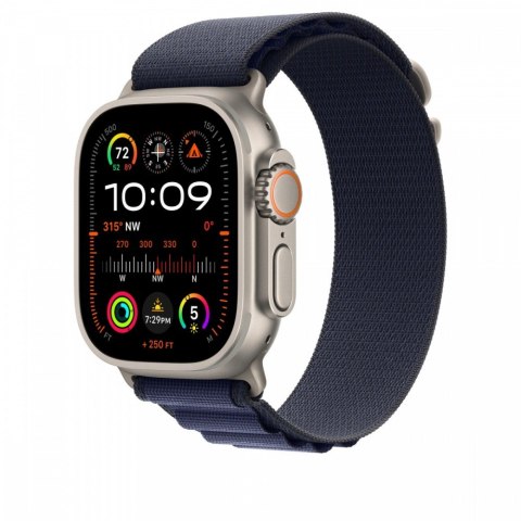 Opaska Alpine w kolorze granatu do koperty 49 mm - rozmiar L - elementy z tytanu w kolorze naturalnym Opaska Alpine w kolorze granatu do koperty 49 mm - rozmiar L - elementy z tytanu w kolorze naturalnym