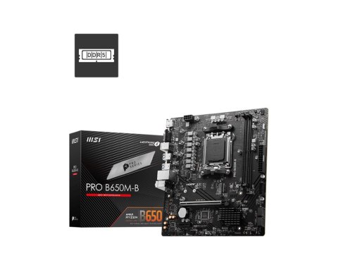 Płyta główna PRO B650M-B AM5 2DDR5 HDMI mATX Płyta główna PRO B650M-B AM5 2DDR5 HDMI mATX