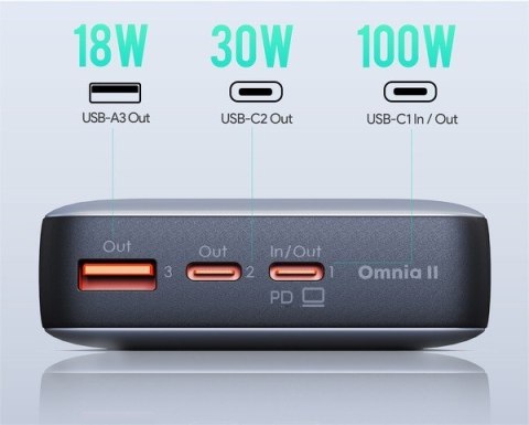 Power Bank PB-Y43 | 20000mAh | 65W | 3xUSB | PD 3.0 QC 3.0 LED PPS Power Bank PB-Y43 | 20000mAh | 65W | 3xUSB | PD 3.0 QC 3.0 LED PPS