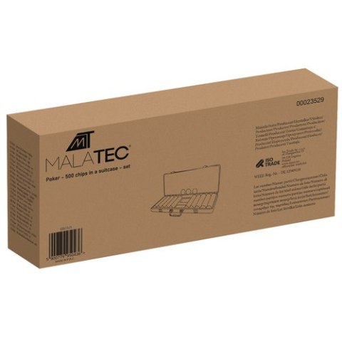 Poker - zestaw 500 żetonów w walizce HQ 23529 Malatec