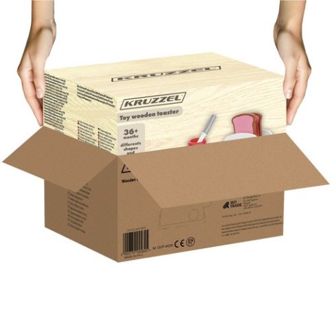 Toster drewniany zabawkowy 22435 Kruzzel Toster drewniany zabawkowy 22435 Kruzzel
