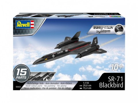 Model plastikowy SR-71 Blackbird Easy-Click 1/110 Model plastikowy SR-71 Blackbird Easy-Click 1/110