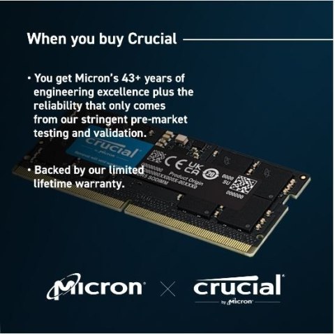Pamięć do notebooka DDR5 SODIMM 32GB(2*16) /5600 CL46 (16Gbit) Pamięć do notebooka DDR5 SODIMM 32GB(2*16) /5600 CL46 (16Gbit)