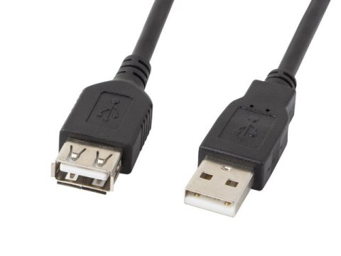 Przedłużacz kabla USB 2.0 AM-AF czarny 3M Przedłużacz kabla USB 2.0 AM-AF czarny 3M