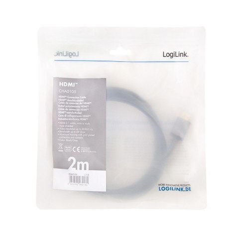 Kabel HDMI 2.1 8K/60Hz Aluminiowy 2m Kabel HDMI 2.1 8K/60Hz Aluminiowy 2m