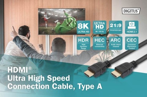 Kabel połączeniowy HDMI Ultra HighSpeed z Ethernetem 8K 60Hz UHD Kabel połączeniowy HDMI Ultra HighSpeed z Ethernetem 8K 60Hz UHD