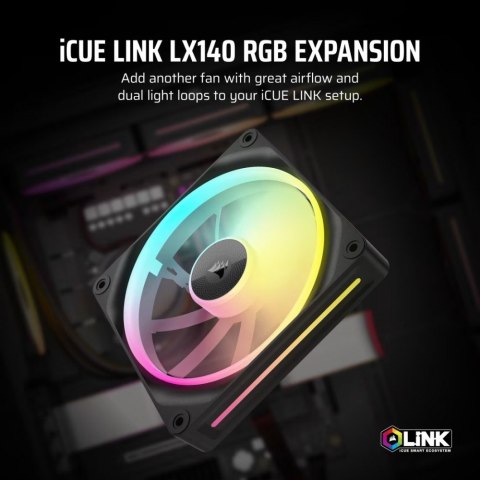 Wentylator iCUE LINK LX140 RGB 140mm Single Fan Wentylator iCUE LINK LX140 RGB 140mm Single Fan