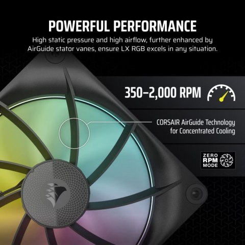 Wentylator iCUE LINK LX140 RGB 140mm Single Fan Wentylator iCUE LINK LX140 RGB 140mm Single Fan