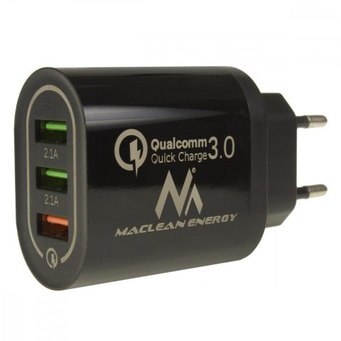 Ładowarka sieciowa QC 3xUSB MCE479B Ładowarka sieciowa QC 3xUSB MCE479B