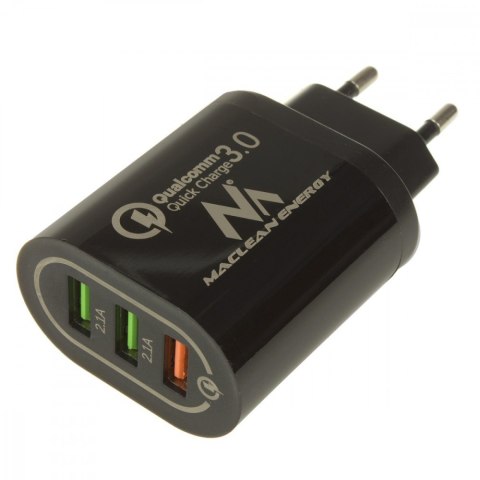 Ładowarka sieciowa QC 3xUSB MCE479B Ładowarka sieciowa QC 3xUSB MCE479B