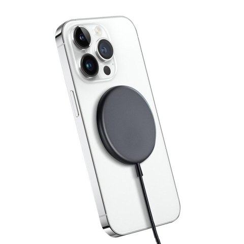 MagSpot Wireless Charger Aluminiowa ładowarka indukcyjna MagSafe 15W Grafitowa MagSpot Wireless Charger Aluminiowa ładowarka indukcyjna MagSafe 15W Grafitowa
