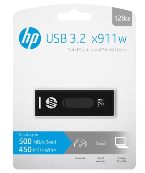 Pendrive 128GB HP USB 3.2 USB HPFD911W-128 Pendrive 128GB HP USB 3.2 USB HPFD911W-128