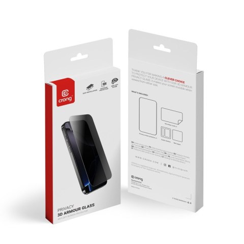 Privacy 3D Armour Glass - Hartowane szkło prywatyzujące iPhone 14 / iPhone 13 / iPhone 13 Pro Privacy 3D Armour Glass - Hartowane szkło prywatyzujące iPhone 14 / iPhone 13 / iPhone 13 Pro