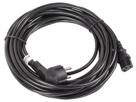Kabel zasilający CEE 7/7 - IEC 320 C13 VDE 10M czarny Kabel zasilający CEE 7/7 - IEC 320 C13 VDE 10M czarny