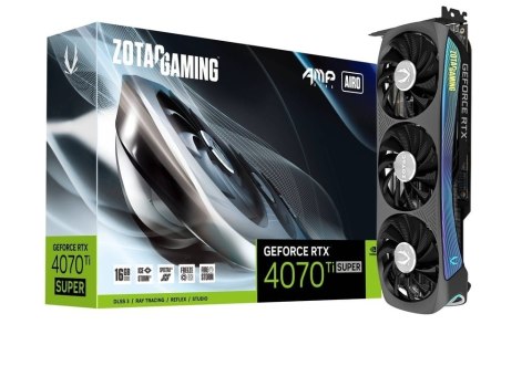 Karta graficzna GeForce RTX 4070 Ti SUPER AMP AIRO 16GB GDDR6X 256bit Karta graficzna GeForce RTX 4070 Ti SUPER AMP AIRO 16GB GDDR6X 256bit