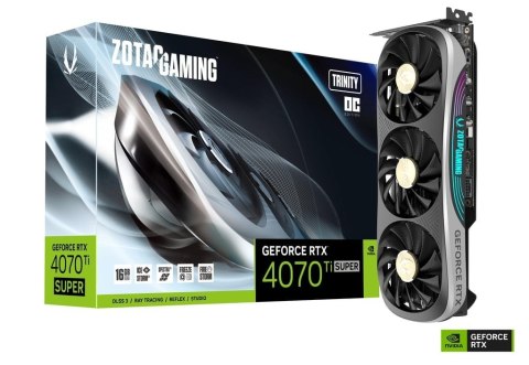 Karta graficzna GeForce RTX 4070 Ti SUPER TRINITY OC 16GB GDDR6X 256bit Karta graficzna GeForce RTX 4070 Ti SUPER TRINITY OC 16GB GDDR6X 256bit