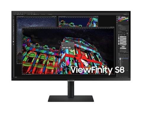 Monitor 32 cale ViewFinity S8 IPS 3840x2160 UHD 16:9 1xHDMI 1xDP 3xUSB 3.0, 1xUSB 2.0 5ms HAS+PIVOT płaski 3 lata on-site (LS32A