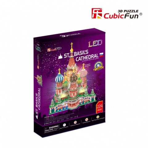 Puzzle 3D LED Katedra Św. Bazylego Puzzle 3D LED Katedra Św. Bazylego